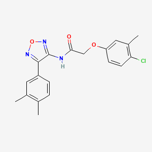 2-(4-chloro-3-methylphenoxy)-N-[4-(3,4-dimethylphenyl)-1,2,5-oxadiazol-3-yl]acetamide