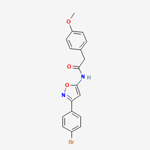 N-[3-(4-bromophenyl)-1,2-oxazol-5-yl]-2-(4-methoxyphenyl)acetamide