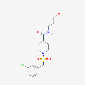 1-[(3-chlorobenzyl)sulfonyl]-N-(3-methoxypropyl)piperidine-4-carboxamide