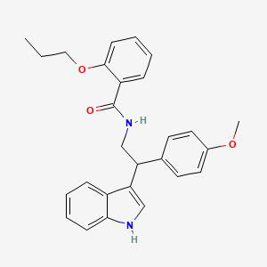 N-[2-(1H-indol-3-yl)-2-(4-methoxyphenyl)ethyl]-2-propoxybenzamide