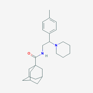 N-[2-(4-methylphenyl)-2-(piperidin-1-yl)ethyl]adamantane-1-carboxamide