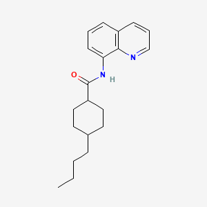 4-butyl-N-(quinolin-8-yl)cyclohexanecarboxamide