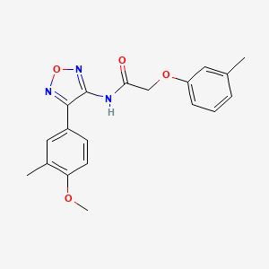 N-[4-(4-methoxy-3-methylphenyl)-1,2,5-oxadiazol-3-yl]-2-(3-methylphenoxy)acetamide