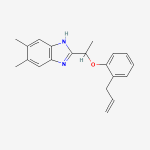 5,6-dimethyl-2-{1-[2-(prop-2-en-1-yl)phenoxy]ethyl}-1H-benzimidazole