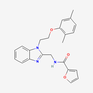 N-({1-[2-(2,5-dimethylphenoxy)ethyl]-1H-benzimidazol-2-yl}methyl)furan-2-carboxamide