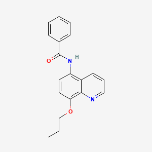 molecular formula C19H18N2O2 B11336667 N-(8-propoxyquinolin-5-yl)benzamide 