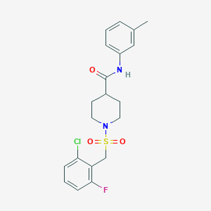 1-[(2-chloro-6-fluorobenzyl)sulfonyl]-N-(3-methylphenyl)piperidine-4-carboxamide