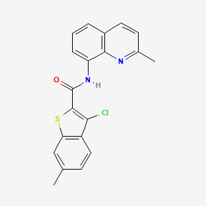 3-chloro-6-methyl-N-(2-methylquinolin-8-yl)-1-benzothiophene-2-carboxamide