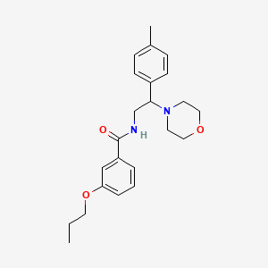 N-[2-(4-methylphenyl)-2-(morpholin-4-yl)ethyl]-3-propoxybenzamide