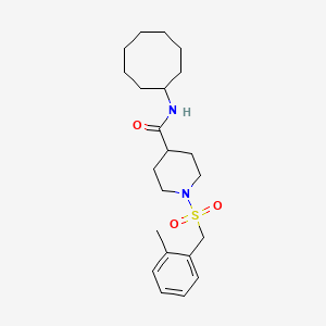 N-cyclooctyl-1-[(2-methylbenzyl)sulfonyl]piperidine-4-carboxamide