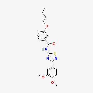 3-butoxy-N-[3-(3,4-dimethoxyphenyl)-1,2,4-thiadiazol-5-yl]benzamide