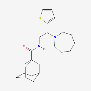 N-[2-(Azepan-1-YL)-2-(thiophen-2-YL)ethyl]adamantane-1-carboxamide