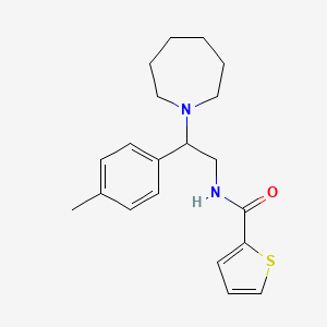 molecular formula C20H26N2OS B11336873 N-[2-(azepan-1-yl)-2-(4-methylphenyl)ethyl]thiophene-2-carboxamide 