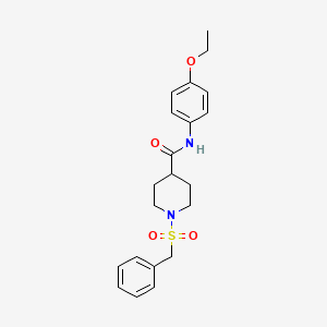 1-(benzylsulfonyl)-N-(4-ethoxyphenyl)piperidine-4-carboxamide