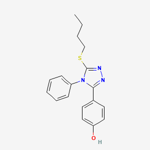 4-[5-(butylsulfanyl)-4-phenyl-4H-1,2,4-triazol-3-yl]phenol