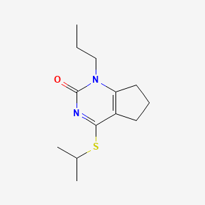 molecular formula C13H20N2OS B11336913 4-Propan-2-Ylsulfanyl-1-Propyl-6,7-Dihydro-5~{h}-Cyclopenta[d]pyrimidin-2-One 