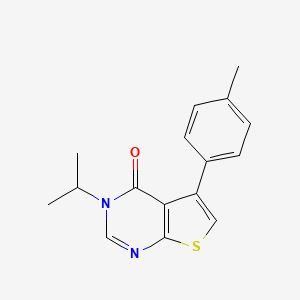 molecular formula C16H16N2OS B11337017 5-(4-methylphenyl)-3-(propan-2-yl)thieno[2,3-d]pyrimidin-4(3H)-one 