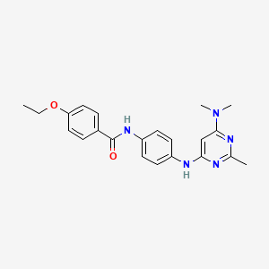 N-(4-{[6-(dimethylamino)-2-methylpyrimidin-4-yl]amino}phenyl)-4-ethoxybenzamide