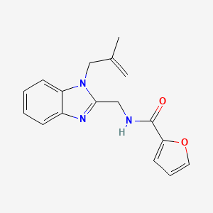 molecular formula C17H17N3O2 B11337080 N-{[1-(2-methylprop-2-en-1-yl)-1H-benzimidazol-2-yl]methyl}furan-2-carboxamide 