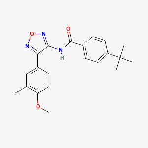 4-tert-butyl-N-[4-(4-methoxy-3-methylphenyl)-1,2,5-oxadiazol-3-yl]benzamide