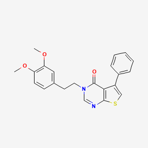 3-[2-(3,4-dimethoxyphenyl)ethyl]-5-phenylthieno[2,3-d]pyrimidin-4(3H)-one