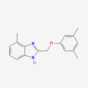 2-[(3,5-dimethylphenoxy)methyl]-4-methyl-1H-benzimidazole