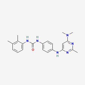 molecular formula C22H26N6O B11337173 1-(4-{[6-(Dimethylamino)-2-methylpyrimidin-4-YL]amino}phenyl)-3-(2,3-dimethylphenyl)urea 