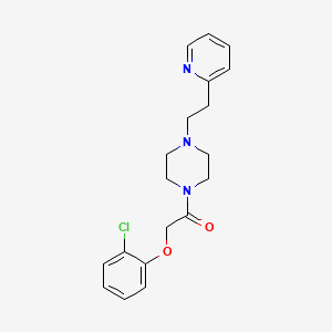 2-(2-Chlorophenoxy)-1-{4-[2-(pyridin-2-yl)ethyl]piperazin-1-yl}ethanone