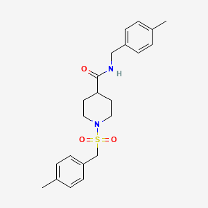 N-(4-methylbenzyl)-1-[(4-methylbenzyl)sulfonyl]piperidine-4-carboxamide