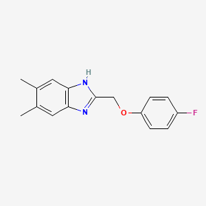 2-[(4-fluorophenoxy)methyl]-5,6-dimethyl-1H-benzimidazole