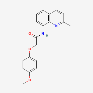 2-(4-methoxyphenoxy)-N-(2-methylquinolin-8-yl)acetamide