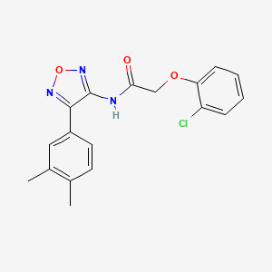 2-(2-chlorophenoxy)-N-[4-(3,4-dimethylphenyl)-1,2,5-oxadiazol-3-yl]acetamide