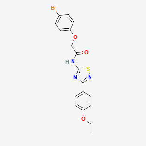 2-(4-bromophenoxy)-N-[3-(4-ethoxyphenyl)-1,2,4-thiadiazol-5-yl]acetamide