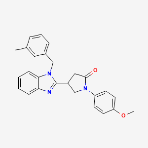 1-(4-methoxyphenyl)-4-[1-(3-methylbenzyl)-1H-benzimidazol-2-yl]pyrrolidin-2-one