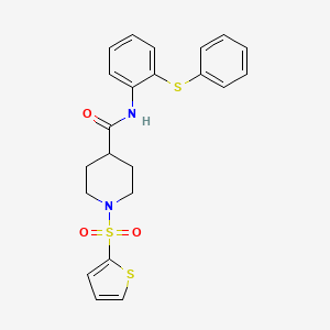 N-[2-(phenylsulfanyl)phenyl]-1-(thiophen-2-ylsulfonyl)piperidine-4-carboxamide