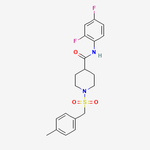 N-(2,4-difluorophenyl)-1-[(4-methylbenzyl)sulfonyl]piperidine-4-carboxamide