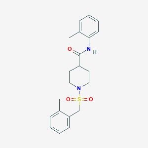 1-[(2-methylbenzyl)sulfonyl]-N-(2-methylphenyl)piperidine-4-carboxamide