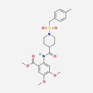 Methyl 4,5-dimethoxy-2-[({1-[(4-methylbenzyl)sulfonyl]piperidin-4-yl}carbonyl)amino]benzoate