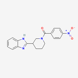 [3-(1H-benzimidazol-2-yl)piperidin-1-yl](4-nitrophenyl)methanone