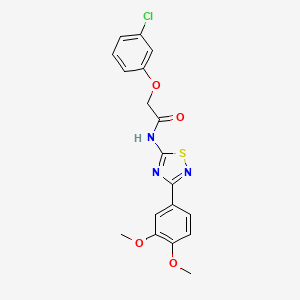 2-(3-chlorophenoxy)-N-[3-(3,4-dimethoxyphenyl)-1,2,4-thiadiazol-5-yl]acetamide