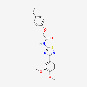 molecular formula C20H21N3O4S B11337393 N-[3-(3,4-dimethoxyphenyl)-1,2,4-thiadiazol-5-yl]-2-(4-ethylphenoxy)acetamide 