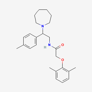 molecular formula C25H34N2O2 B11337402 N-[2-(azepan-1-yl)-2-(4-methylphenyl)ethyl]-2-(2,6-dimethylphenoxy)acetamide 