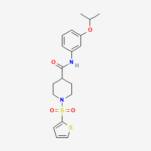 N-[3-(propan-2-yloxy)phenyl]-1-(thiophen-2-ylsulfonyl)piperidine-4-carboxamide