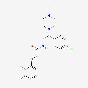 molecular formula C23H30ClN3O2 B11337406 N-[2-(4-chlorophenyl)-2-(4-methylpiperazin-1-yl)ethyl]-2-(2,3-dimethylphenoxy)acetamide 