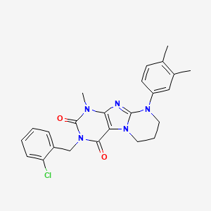 3-[(2-chlorophenyl)methyl]-9-(3,4-dimethylphenyl)-1-methyl-7,8-dihydro-6H-purino[7,8-a]pyrimidine-2,4-dione