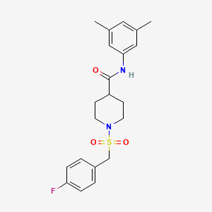 N-(3,5-dimethylphenyl)-1-[(4-fluorobenzyl)sulfonyl]piperidine-4-carboxamide