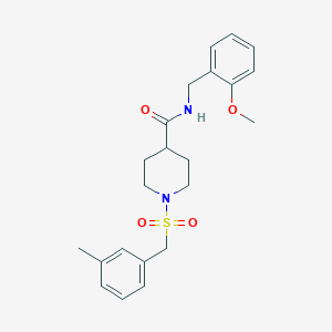 N-(2-methoxybenzyl)-1-[(3-methylbenzyl)sulfonyl]piperidine-4-carboxamide