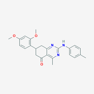 7-(2,4-dimethoxyphenyl)-4-methyl-2-[(4-methylphenyl)amino]-7,8-dihydroquinazolin-5(6H)-one