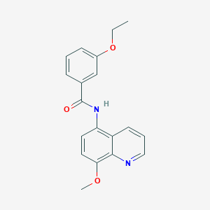 molecular formula C19H18N2O3 B11337479 3-ethoxy-N-(8-methoxyquinolin-5-yl)benzamide 