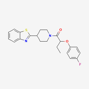 1-[4-(1,3-Benzothiazol-2-yl)piperidin-1-yl]-2-(4-fluorophenoxy)butan-1-one